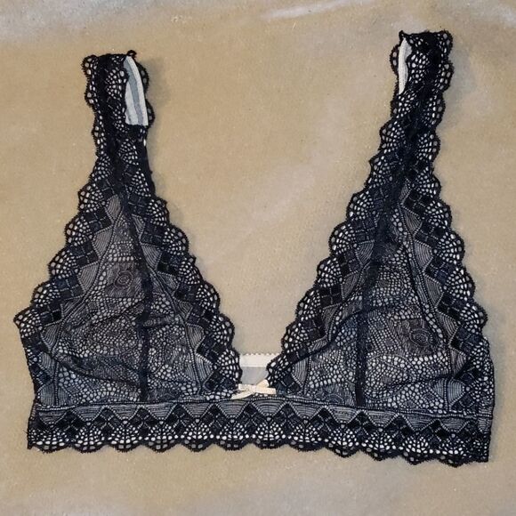 Heidi by Heidi Klum Black Lace Bralette Medium - Picture 1 of 8